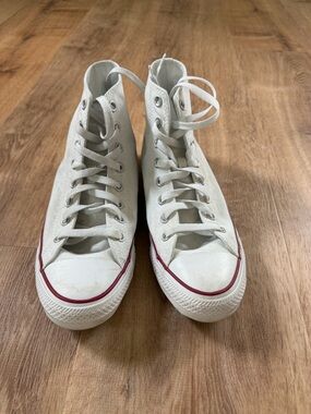 White High-Top Converse Canvas Sneakers All Star